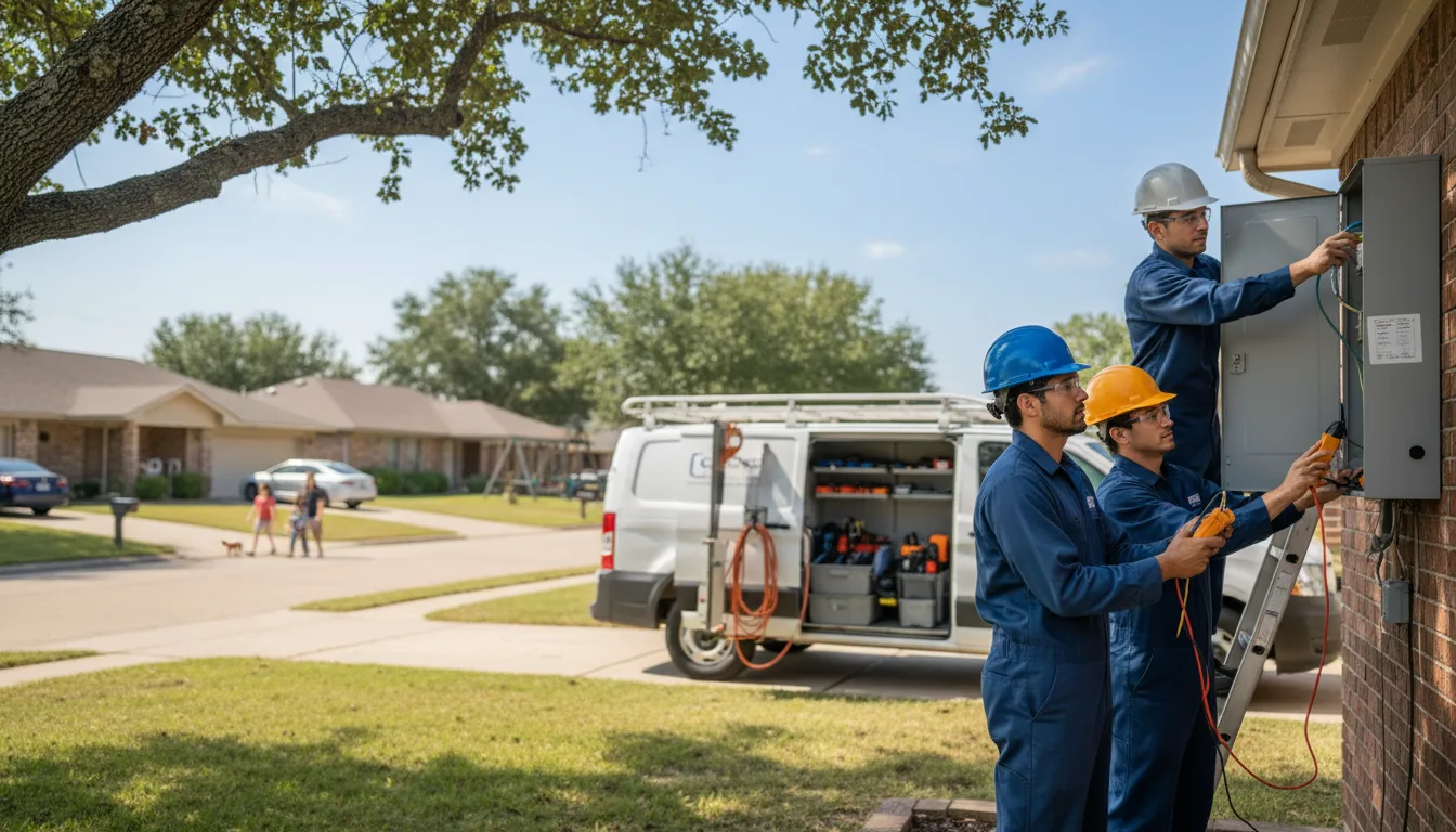 Certified electrician providing emergency electrical services in Mount Vernon, AR